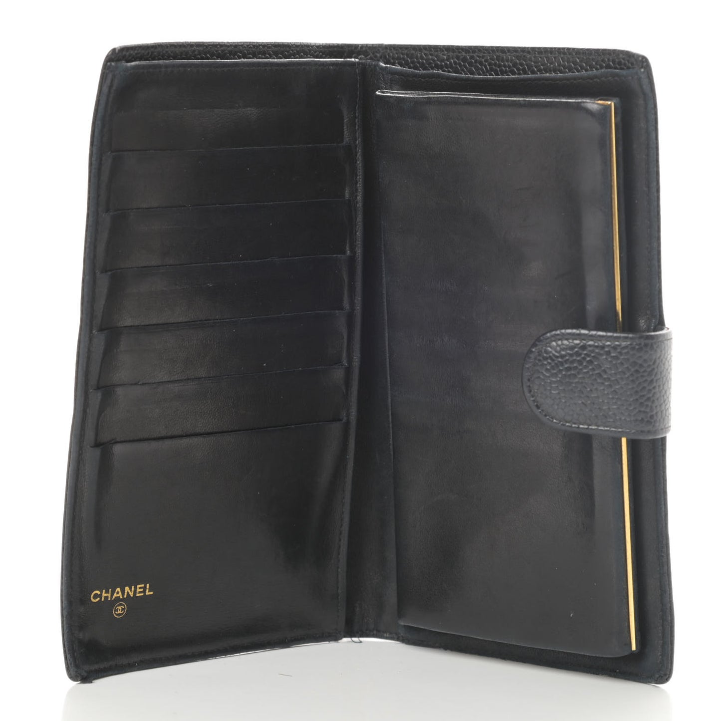 Caviar Timeless CC French Wallet Black