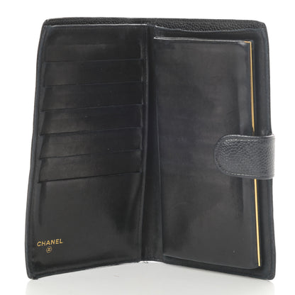 Chanel Caviar Timeless CC French Wallet Black 5 of 10