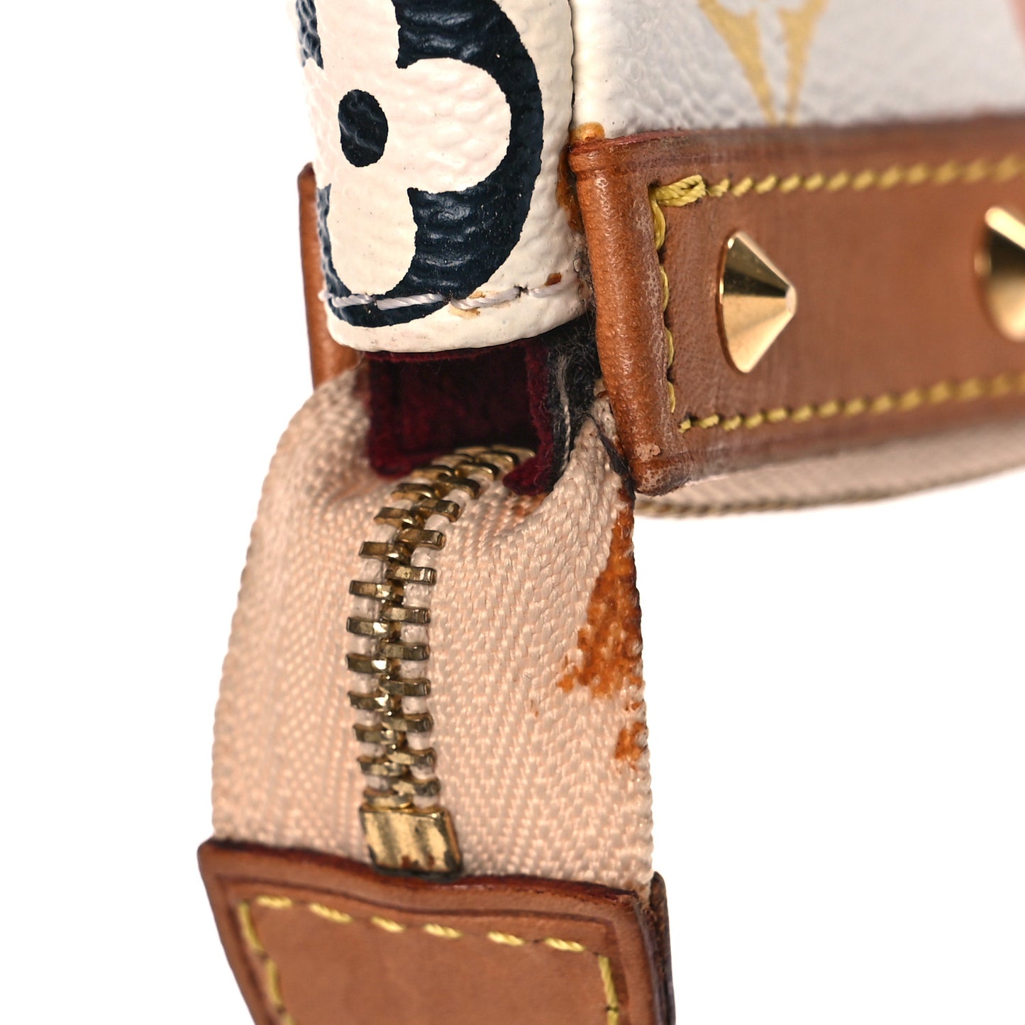 Monogram Multicolor Pochette Accessories White