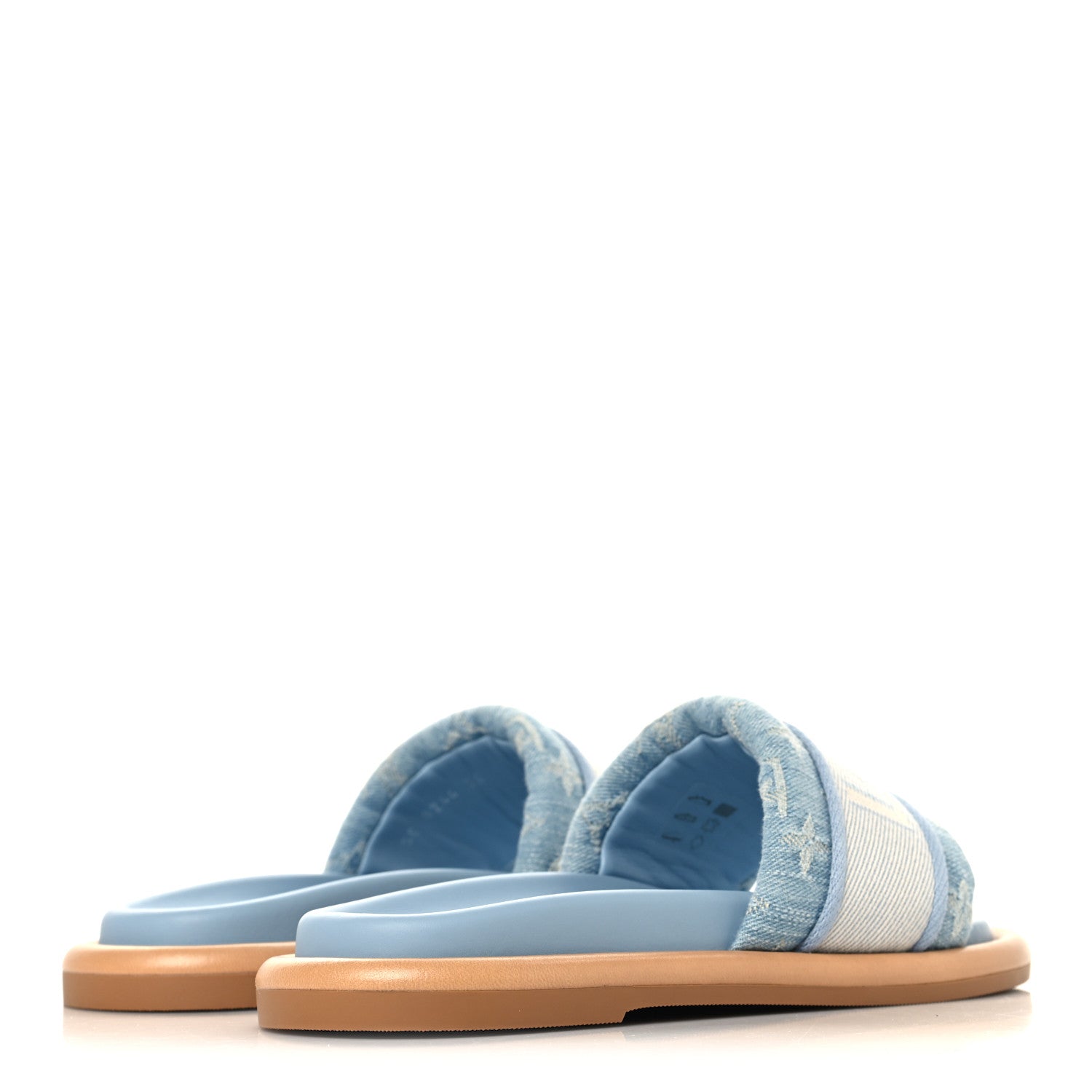 Louis Vuitton Monogram Denim LV Bliss Womens Comfort Mules 36 Turquoise 5 of 9
