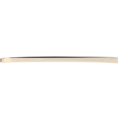 Chanel 18K White Gold Mirror Square Sunglasses 6051 Gray 5 of 8