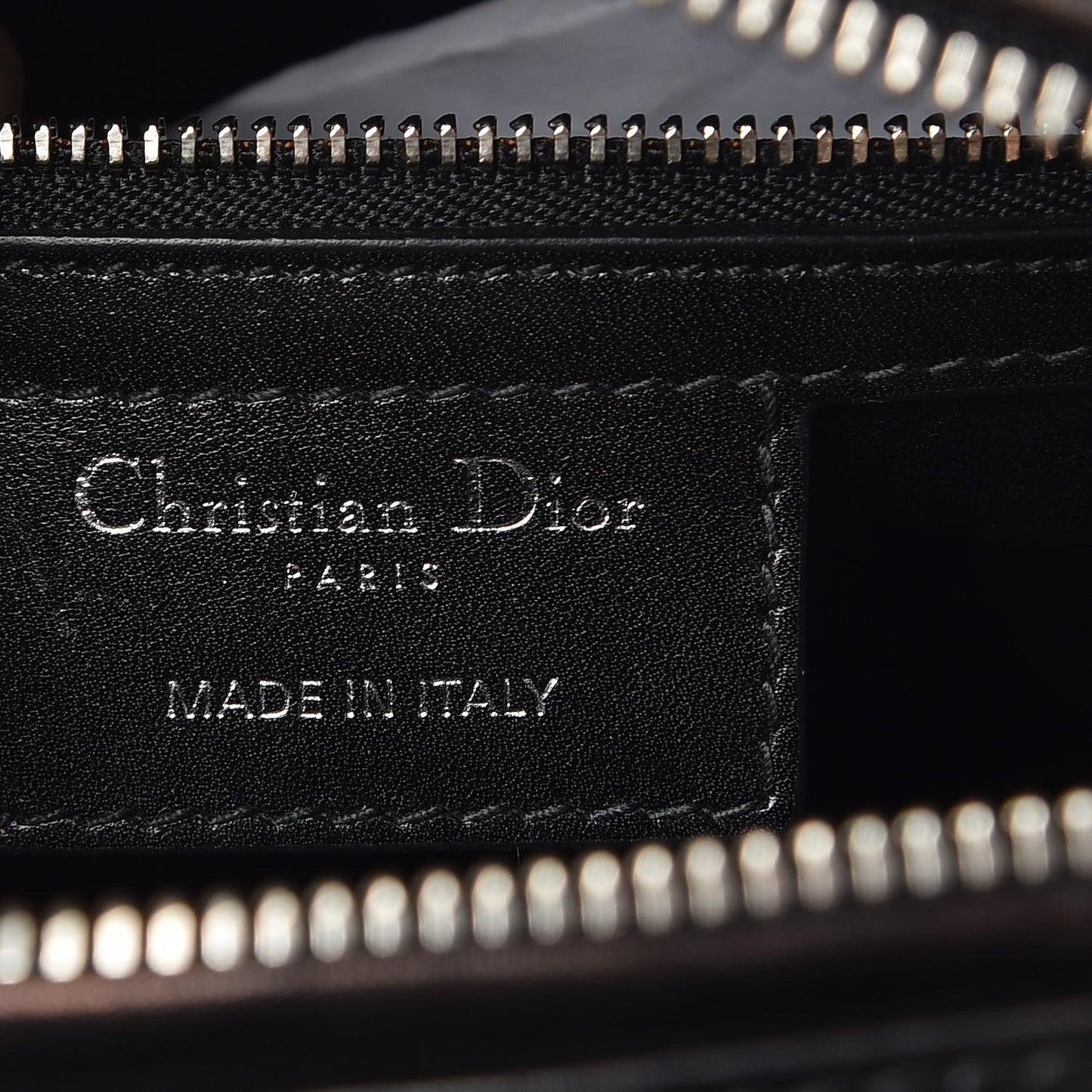 Smooth Calfskin Large Lucky Badges Lady Dior Black