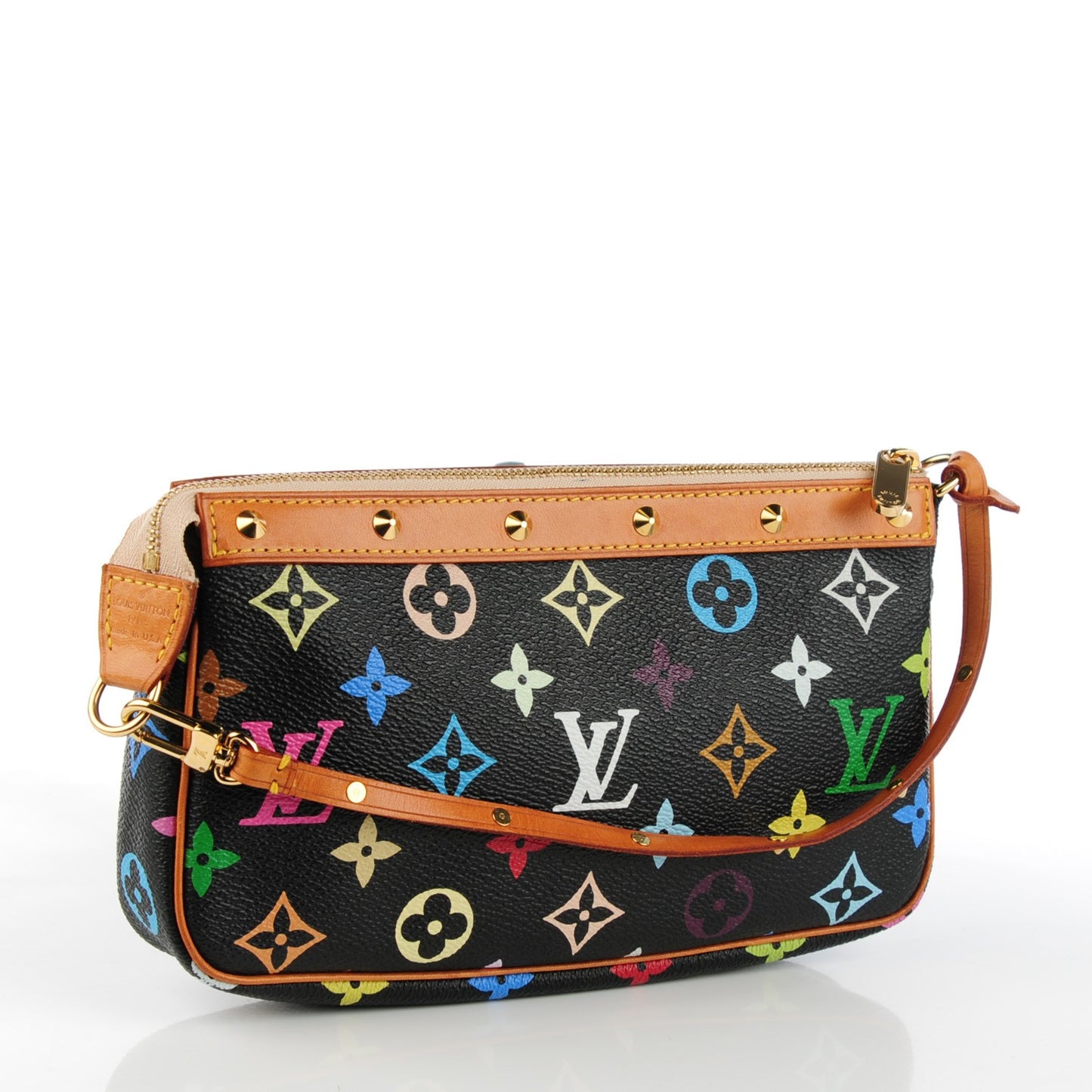 Monogram Multicolor Pochette Accessories Black