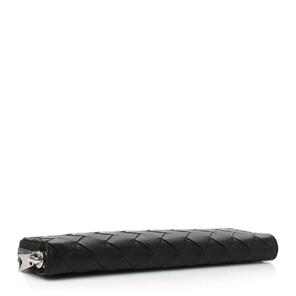 Bottega Veneta Nappa Intrecciato Long Zip Pouch Black 4 of 6