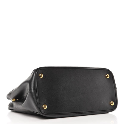 Prada Saffiano Small Galleria Double Zip Tote Black 5 of 11
