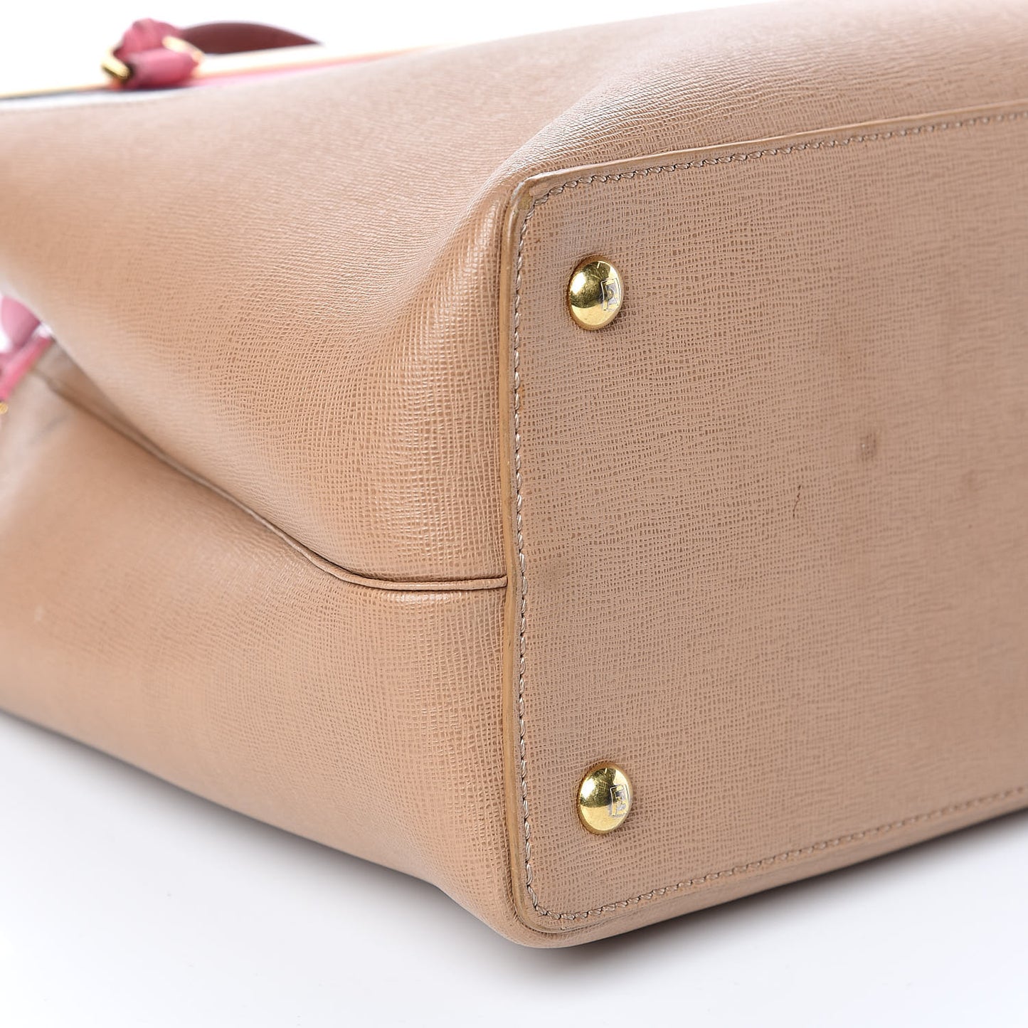 Vitello Elite Monster Petite 2Jours Tote Cuoio Lollypop Multicolor