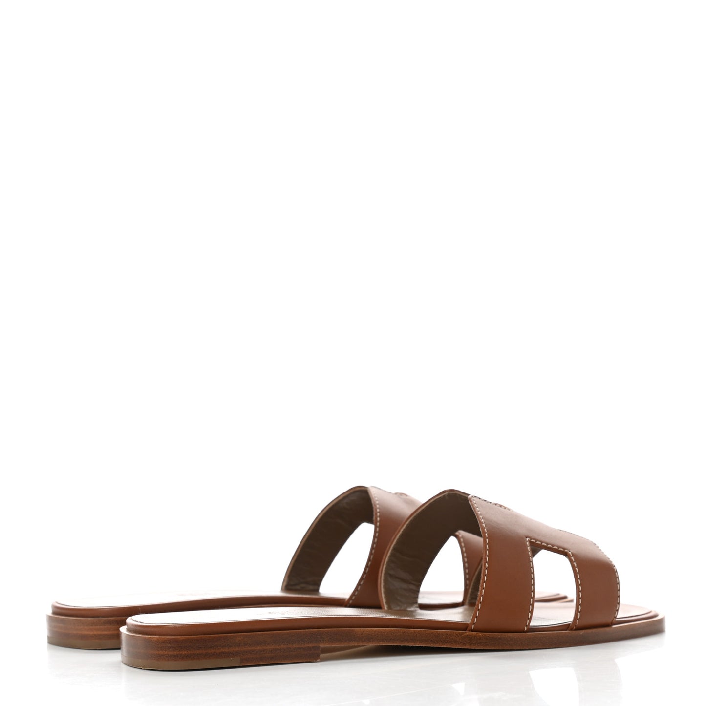 Box Calfskin Oran Sandals 38 Gold
