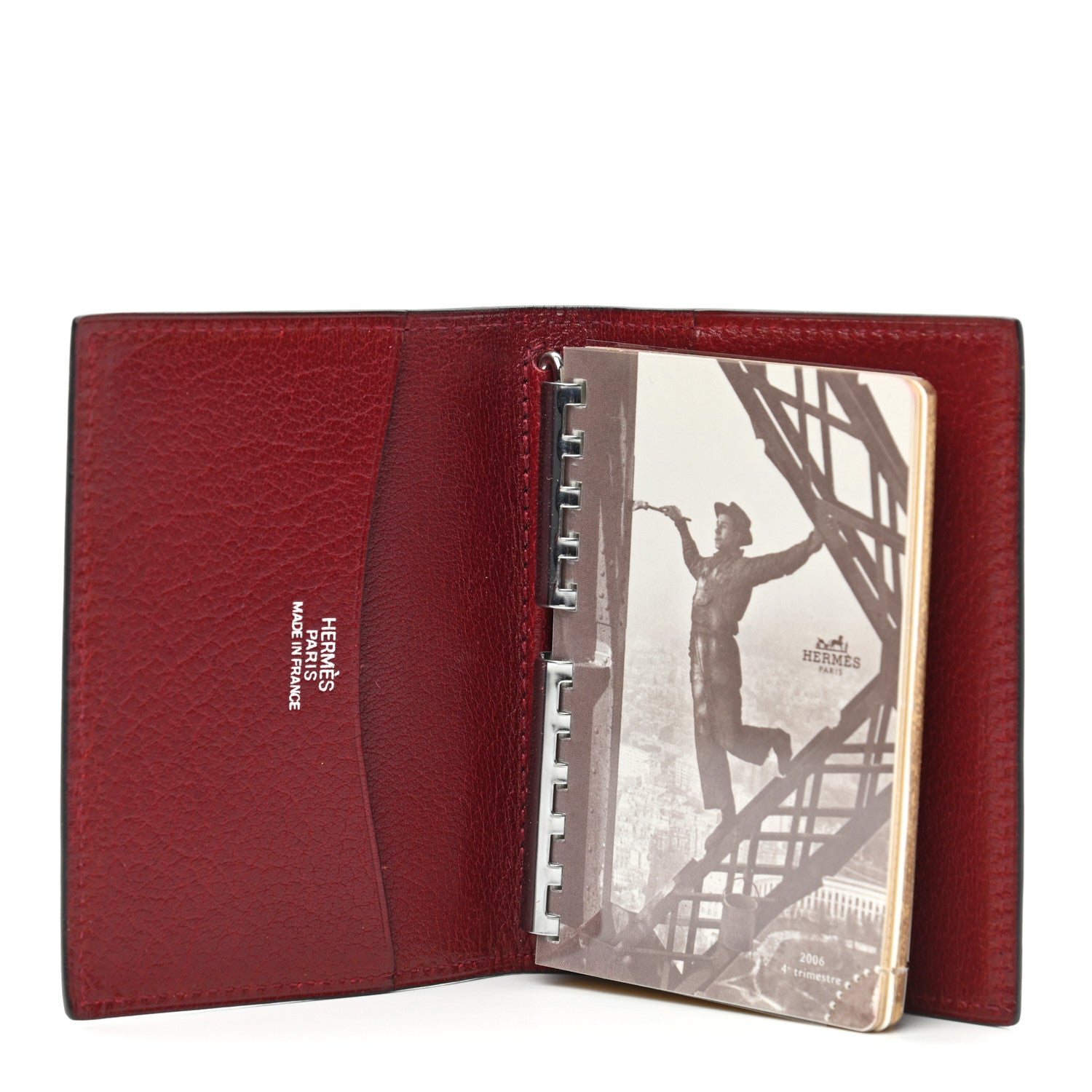 Hermes Chevre Mysore Grand Modele Agenda Cover Rouge Casque 5 of 8
