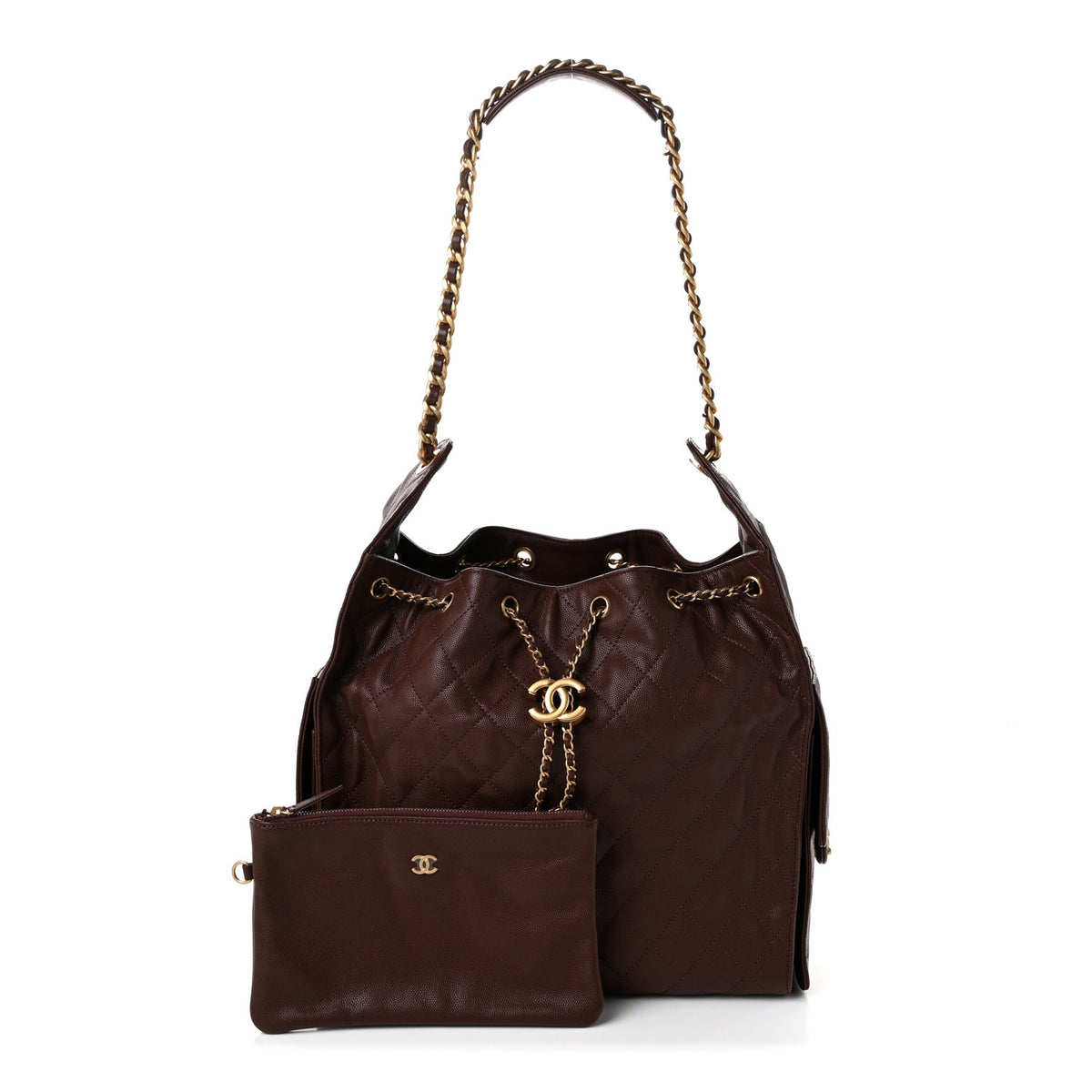 Chanel Caviar Quilted Medium Chanel 25 Handbag Dark Brown 3 of 12