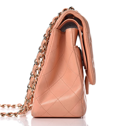 Chanel Lambskin Quilted Jumbo Double Flap Light Orange 25 of 37