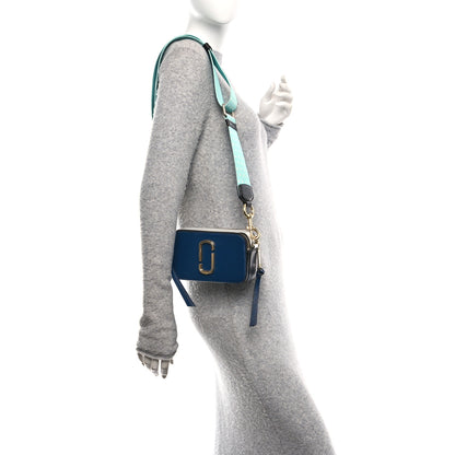 Marc Jacobs Saffiano Small Snapshot Camera Bag Navy Blue Multicolor 2 of 9