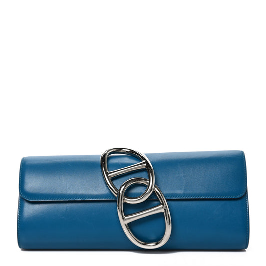 Tadelakt Egee Clutch Bleu Izmir