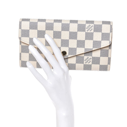 Louis Vuitton Damier Azur Sarah Wallet NM 2 of 8