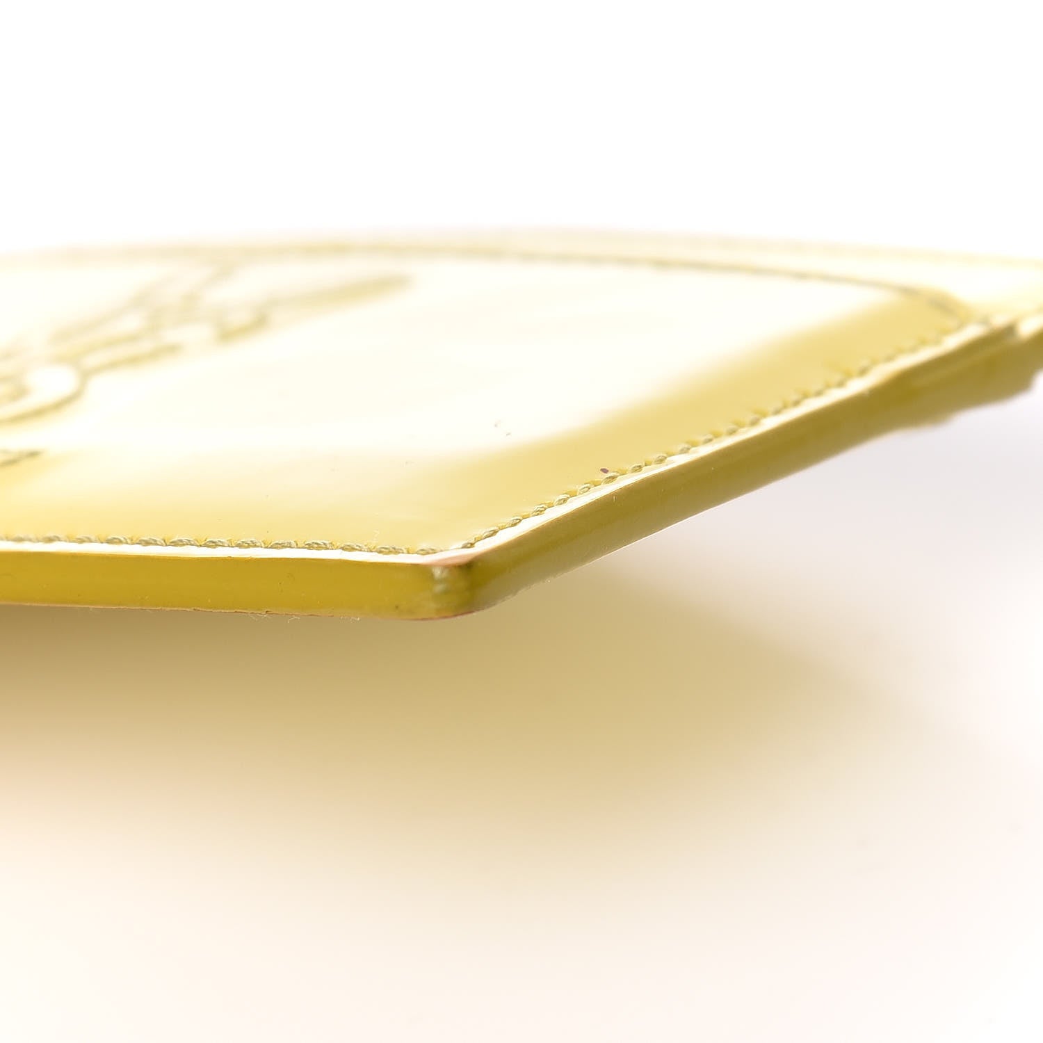 Saint Laurent Patent Belle De Jour Card Case Yellow 9 of 11