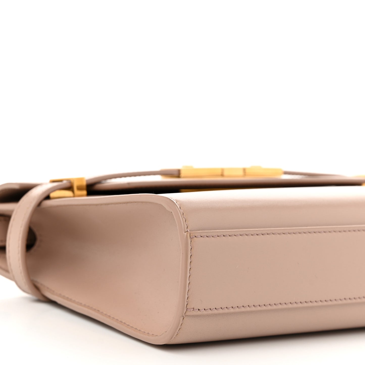 Smooth Calfskin Small Manhattan Shoulder Bag Rosy Sand