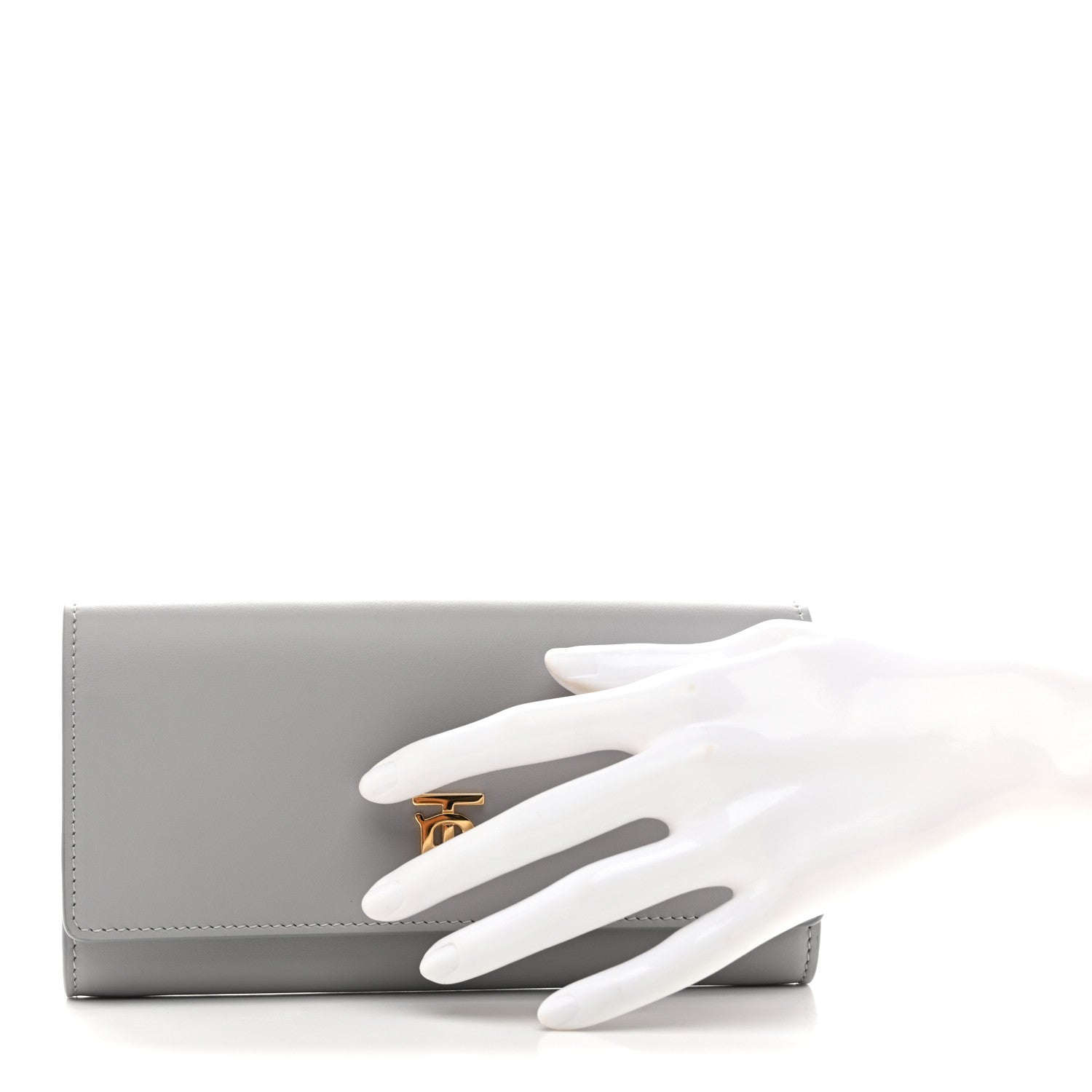Burberry Calfskin Halton 2 Continental Wallet Heather Melange 2 of 9