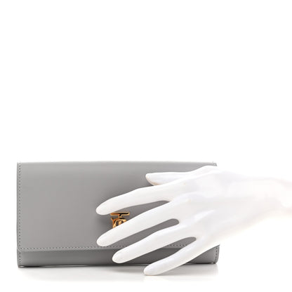 Burberry Calfskin Halton 2 Continental Wallet Heather Melange 2 of 9