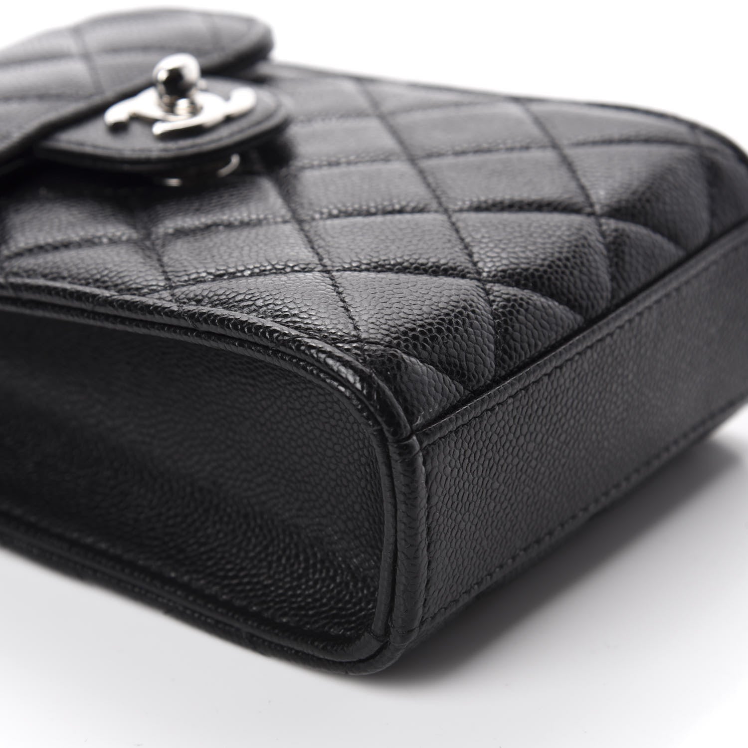 Chanel Caviar Quilted Classic Phone Holder Black 6 of 12
