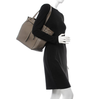 Celine Soft Grained Calfskin Small Belt Cabas Phantom Taupe 2 of 14