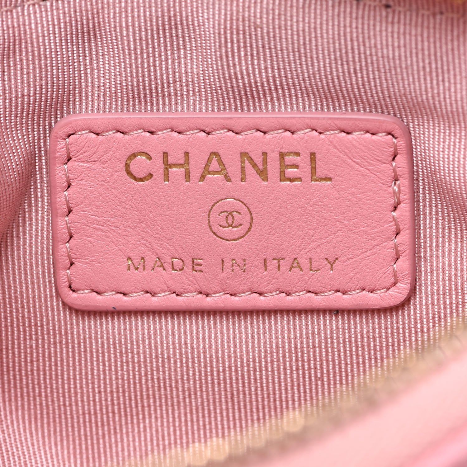 Chanel Lambskin Quilted Small Cosmetic Case Pink 7 of 9