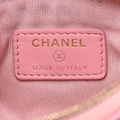 Chanel Lambskin Quilted Small Cosmetic Case Pink 7 of 9