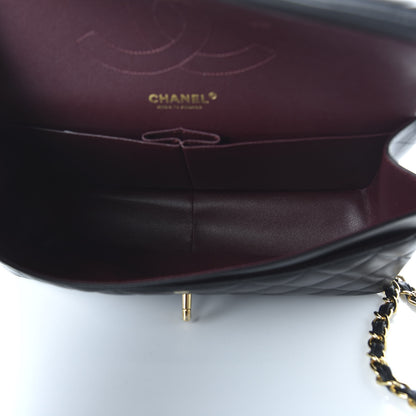 Chanel Lambskin Quilted Jumbo Double Flap Black 5 of 12