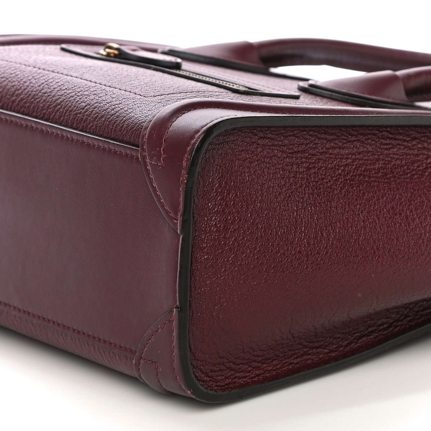 Celine Goatskin Nano Luggage Burgundy 9 of 13