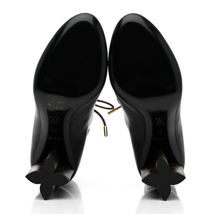 Louis Vuitton Calfskin Monogram Drawstring Ankle Boots 37 Black 5 of 8