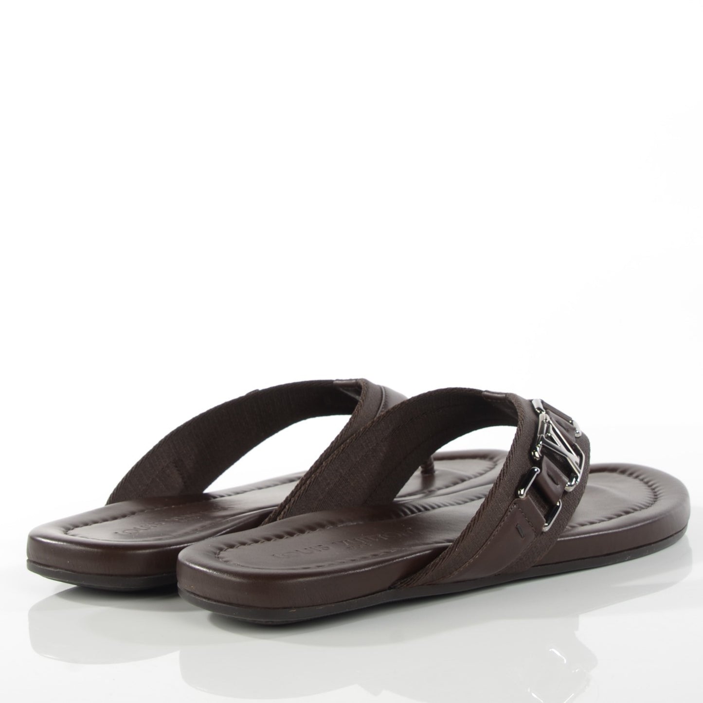 Leather Atoll Thong Sandals 38 Cacao