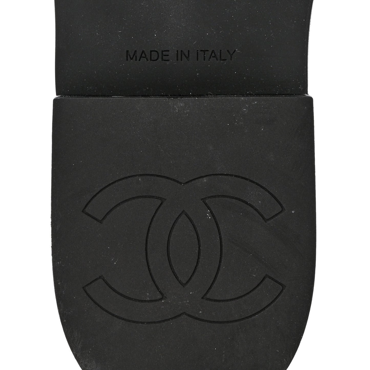 Lambskin Quilted CC Wedge Sandals 38 Black