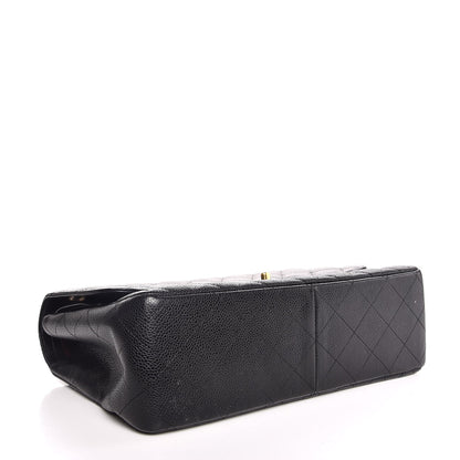 Chanel Caviar Quilted Jumbo Double Flap Black 4 of 8