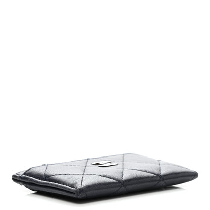 Chanel Lambskin Quilted Card Holder Blue 4 of 11