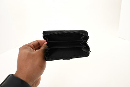 Chanel Caviar Quilted Boy Zip Around Coin Purse Wallet Black 10 of 20