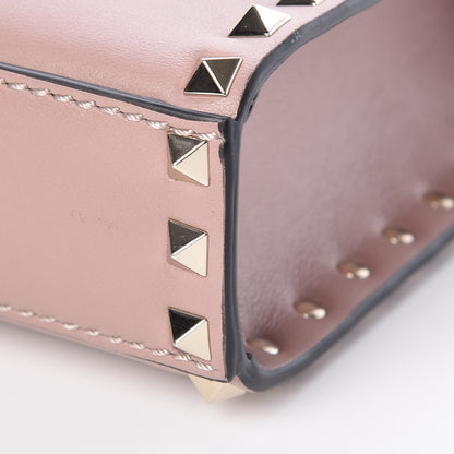 Valentino Garavani Vitello Medium Rockstud Flip Lock Crossbody Bag Poudre 9 of 9