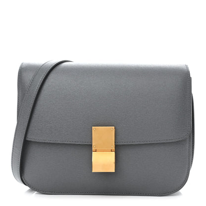 Celine Liege Calfskin Medium Classic Box Flap Bag Medium Grey 1 of 11