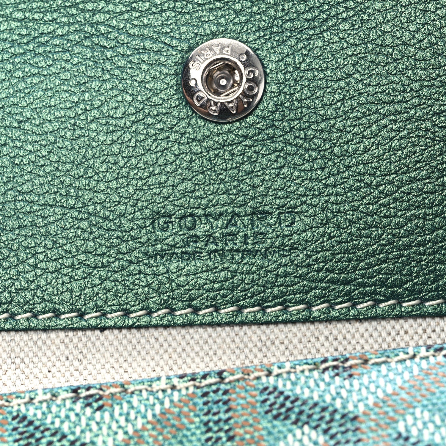 Goyard Iridescent Goyardine Saint Louis PM Pearly Green 7 of 10