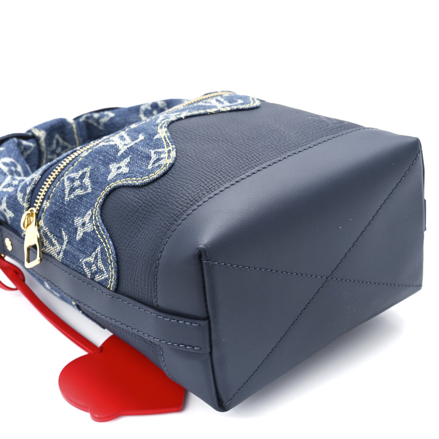 X NIGO Taurillon Monogram Denim Japanese Cruiser Blue