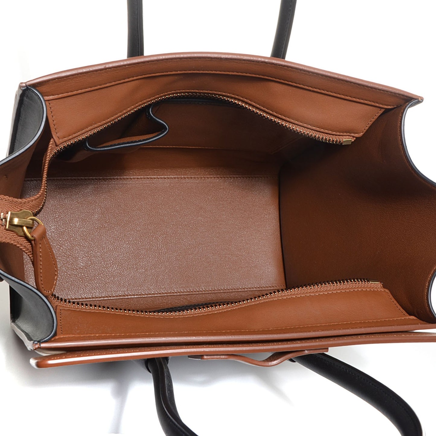Smooth Calfskin Micro Tri-Color Luggage Black