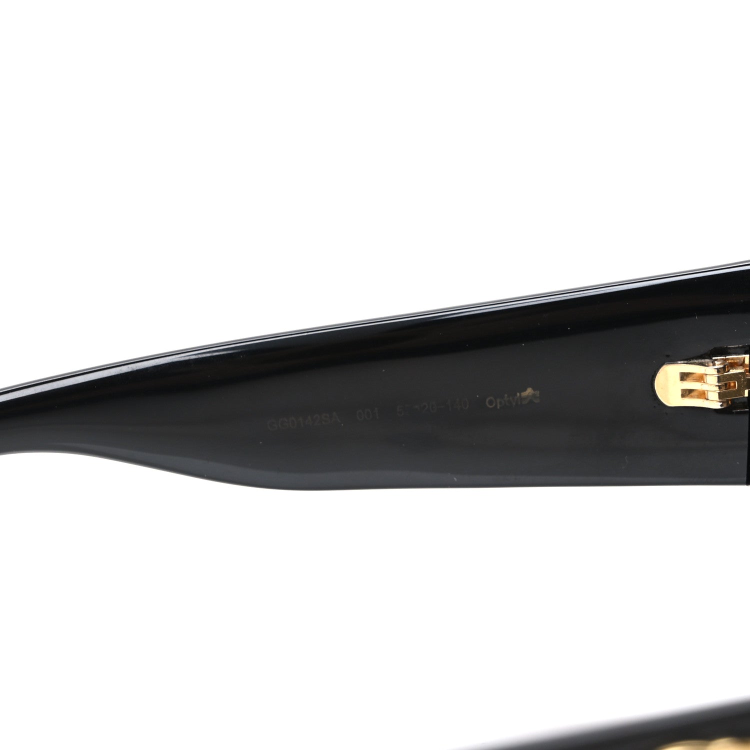 Gucci Acetate Square Frame Sunglasses GG0142SA Black 6 of 8