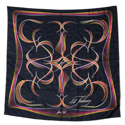 Hermes Silk 24 Faubourg Scarf 90 Black 2 of 5