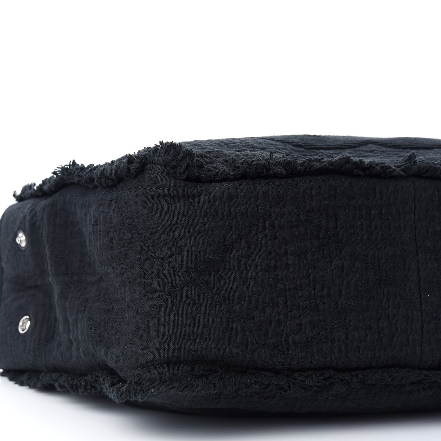 Canvas Large Double Face Shopping Tote Black