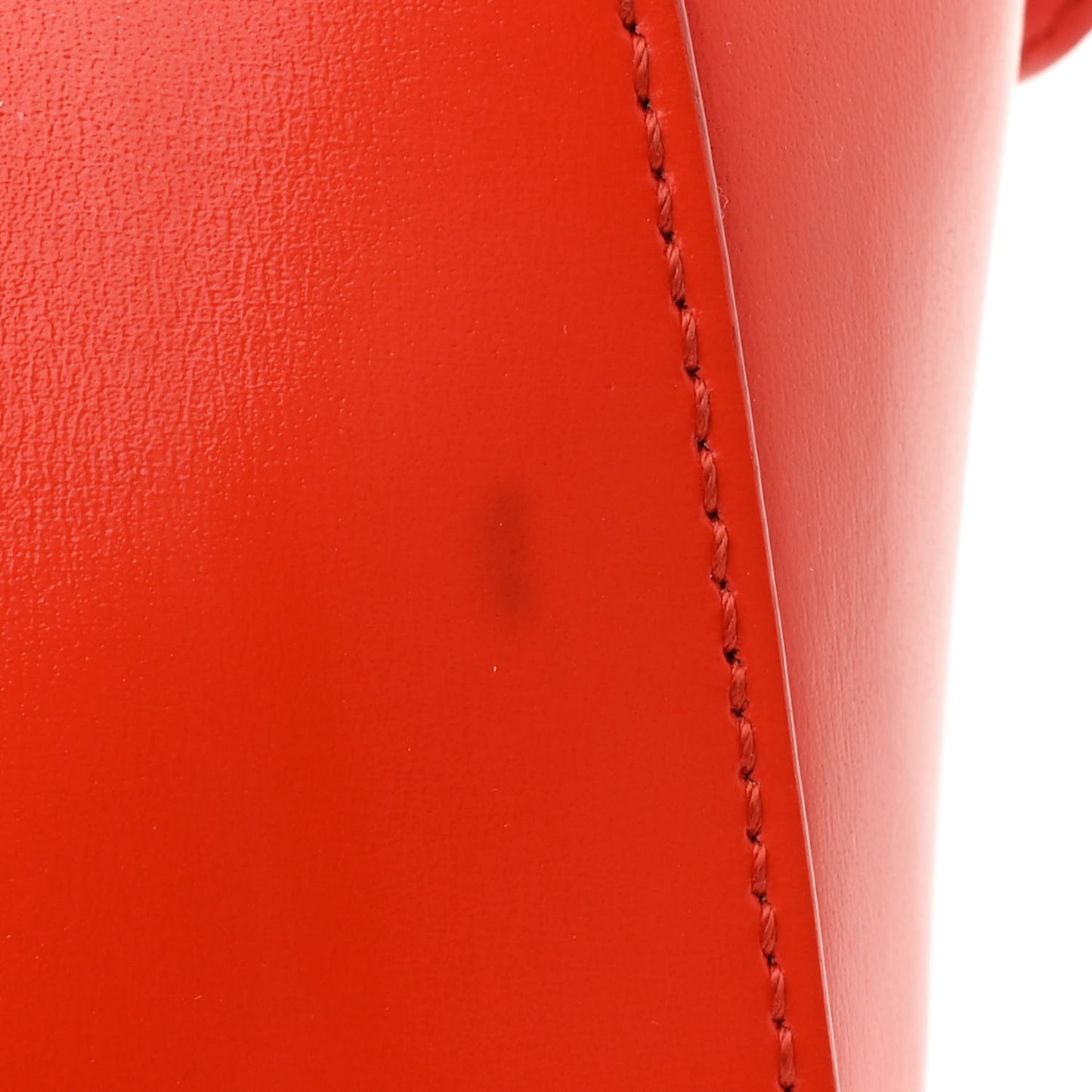 Shiny Lord Calfskin Mini Antigona Bright Orange