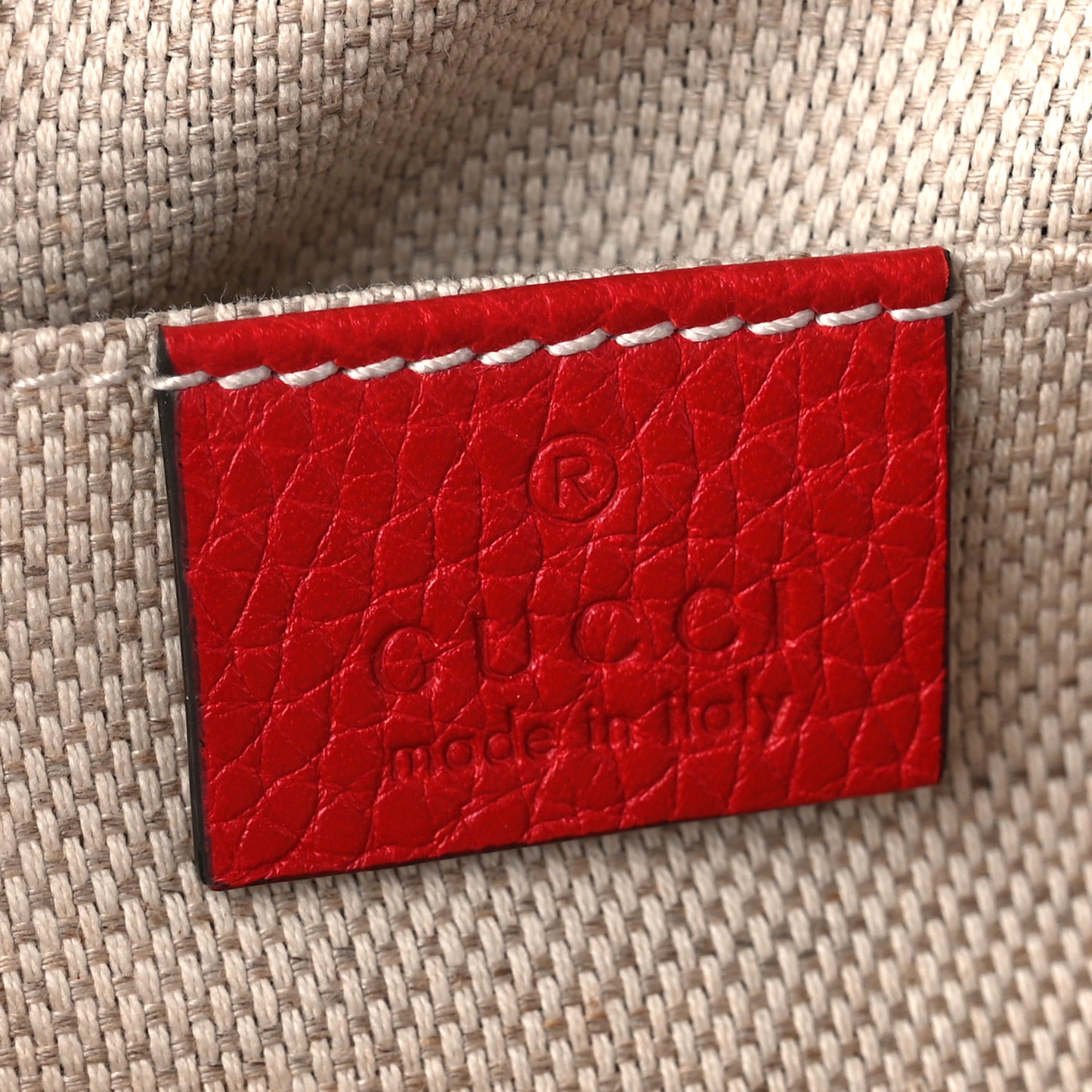 Pebbled Calfskin Small Soho Disco Bag Tabasco Red