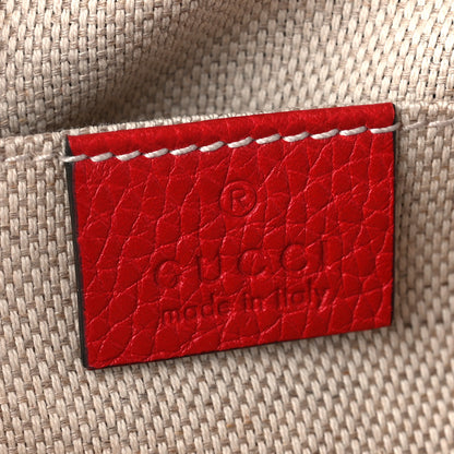 Gucci Pebbled Calfskin Small Soho Disco Bag Tabasco Red 6 of 11