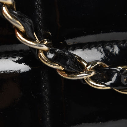 Chanel Patent Chocolate Bar CC Tote Black 10 of 11