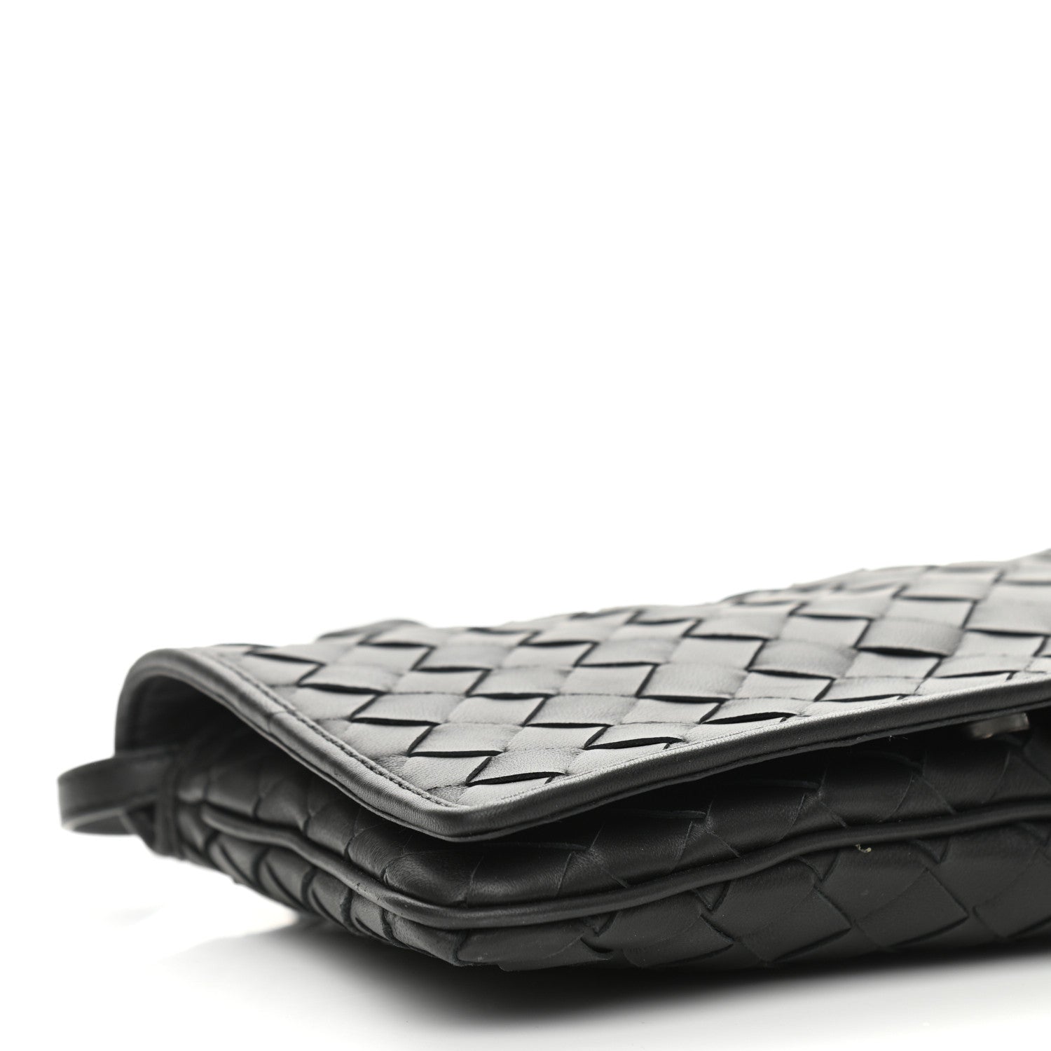 Bottega Veneta Nappa Intrecciato Crossbody Messenger Flap Black 9 of 10