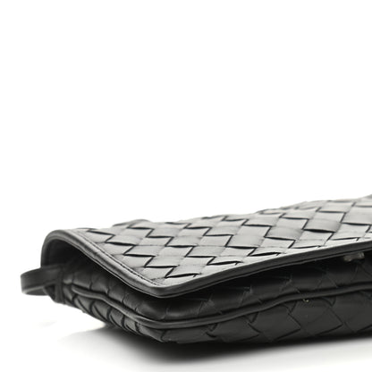 Bottega Veneta Nappa Intrecciato Crossbody Messenger Flap Black 9 of 10