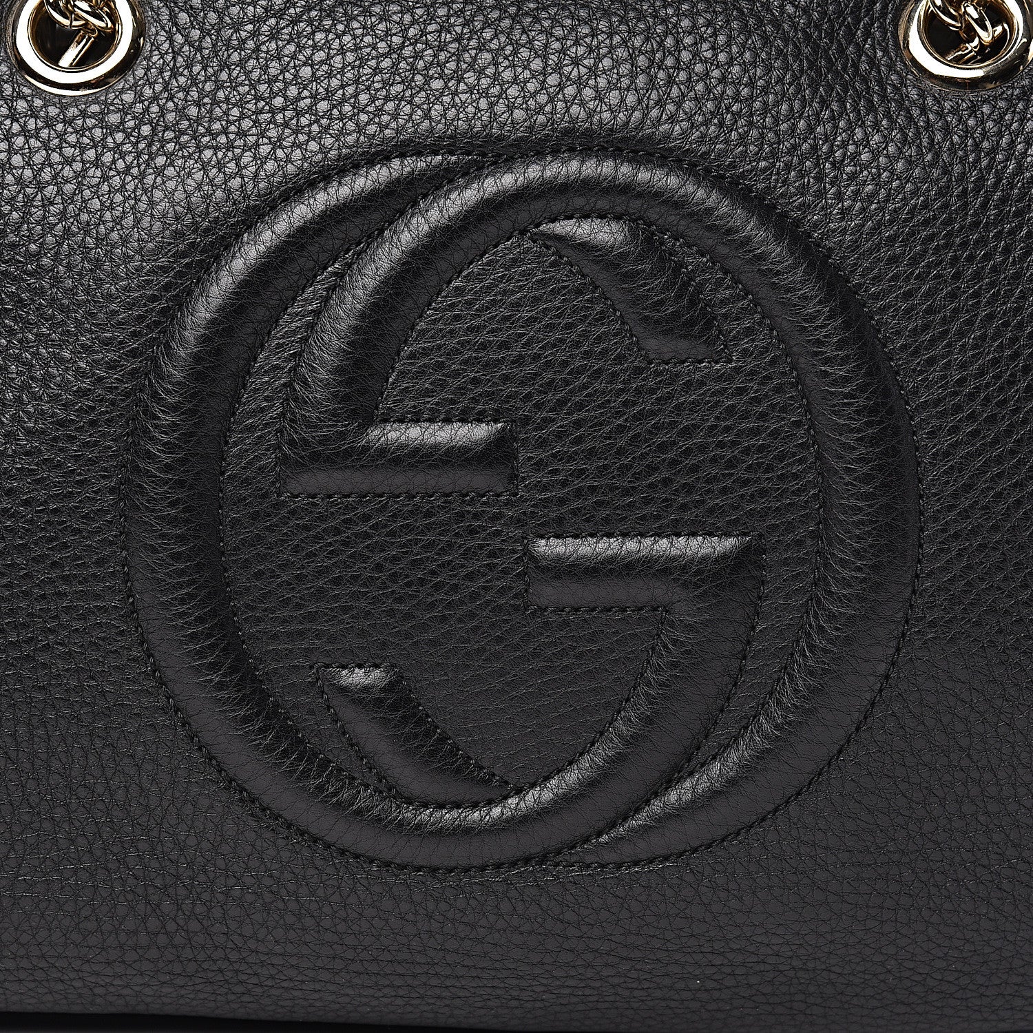 Gucci Pebbled Calfskin Medium Soho Bowler Black 10 of 10