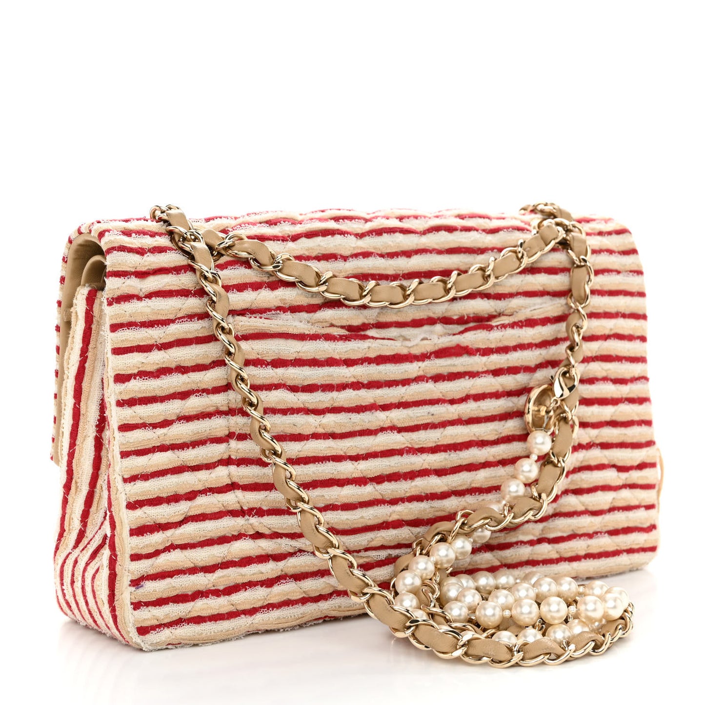 Jersey Quilted Medium Coco Sailor Flap Red White