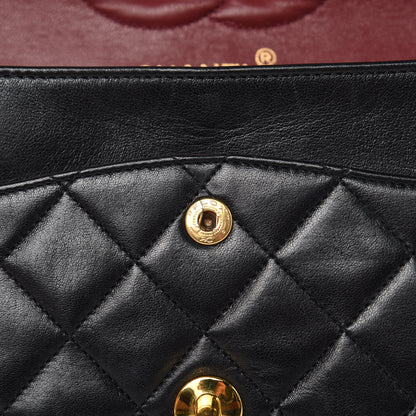 Chanel Lambskin Quilted Medium Double Flap Black 13 of 16